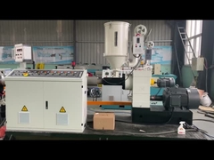 50-110mmPP PE पीवीसी सिंगल वॉल नालीदार पाइप एक्सट्रूज़न उत्पादन लाइन