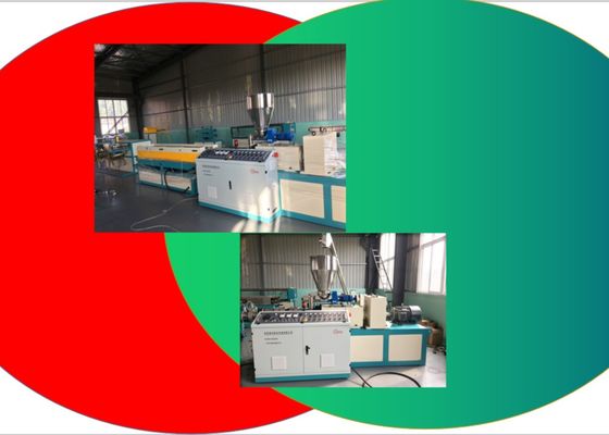 ट्विन स्क्रू LDPE 29 मिमी प्लास्टिक पाइप एक्सट्रूज़न लाइन