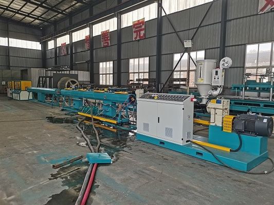 जल आपूर्ति ड्रेनेज प्लास्टिक पीवीसी पाइप एक्सट्रूज़न उत्पादन लाइन स्वचालित 16-63 मिमी