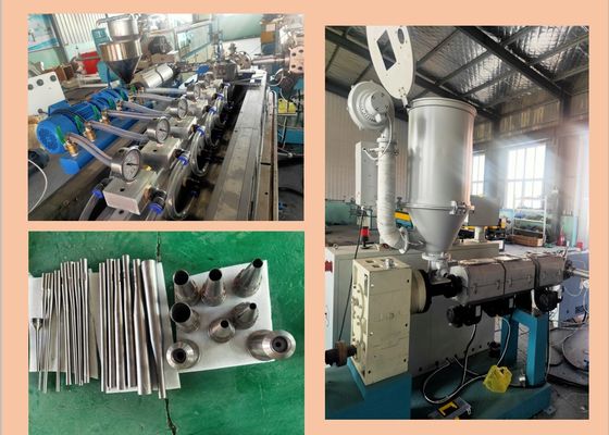 40r / मिन पीवीसी नालीदार पाइप बाहर निकालना लाइन 18.5kw